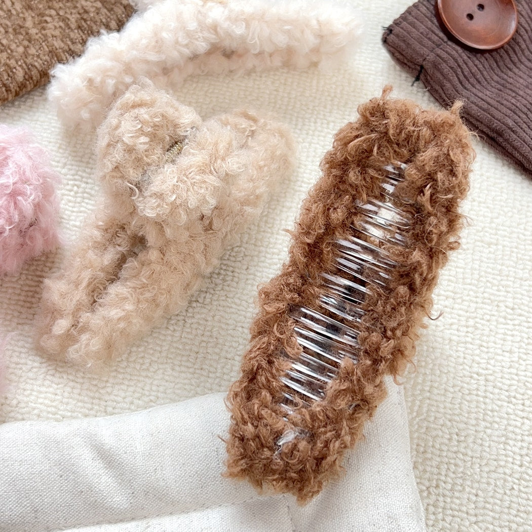 Beau - Soft Plush Pastel Elegant Claw Clip