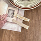 Beau - Simple Short Bar PVC Side Hair Clip Set