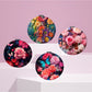 Mirroray - Floral Print Foldable Handheld Tabletop Mirror