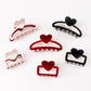 Beau - Color Blocking Heart Hair Claw Clip