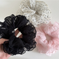 Gifty - Polka Dot Layered Mesh Hair Scrunchie
