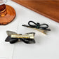Beau Acetate Bow Hair Clip color options including Coffee, White, Grey