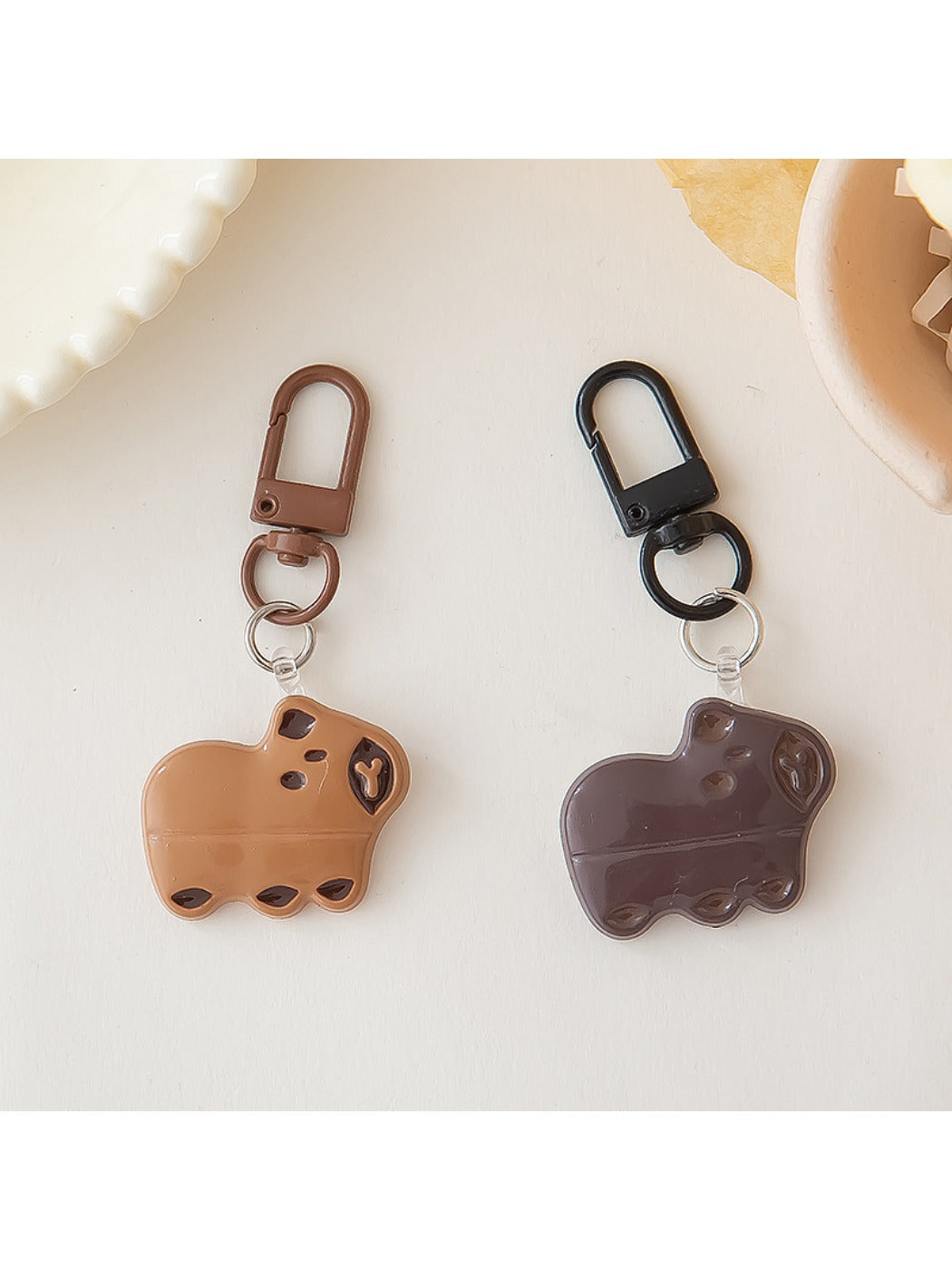 Keypus - Cute Cartoon Capybara Shaped Keychain