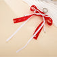 Keypus - Hollow Heart Fabric Bow Bag Charm Keychain