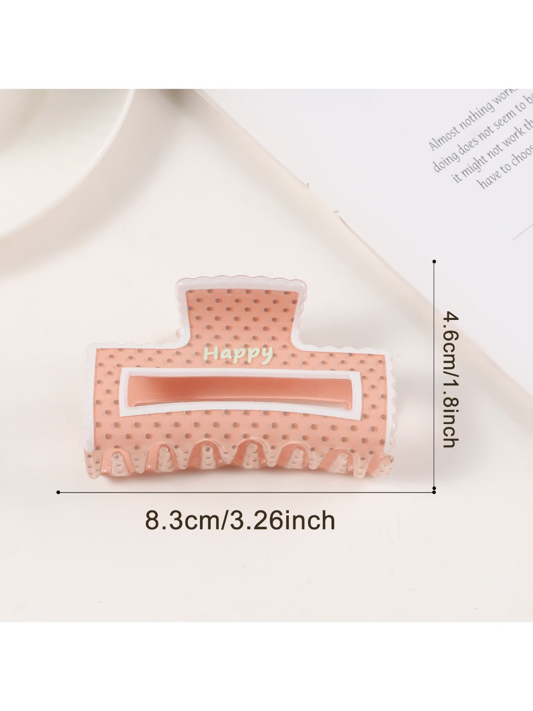Beau - Stylish Polka Dot Claw Clip