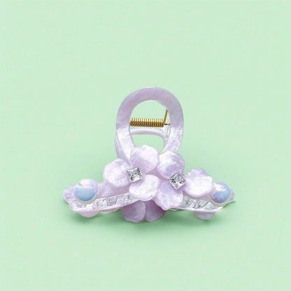 Beau - Floral Pearl Hair Claw Clips