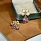 Earedge - Five Petal Floral Drop Earrings