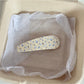 Beau - Oval Star Shaped Floral Print Hair Clip