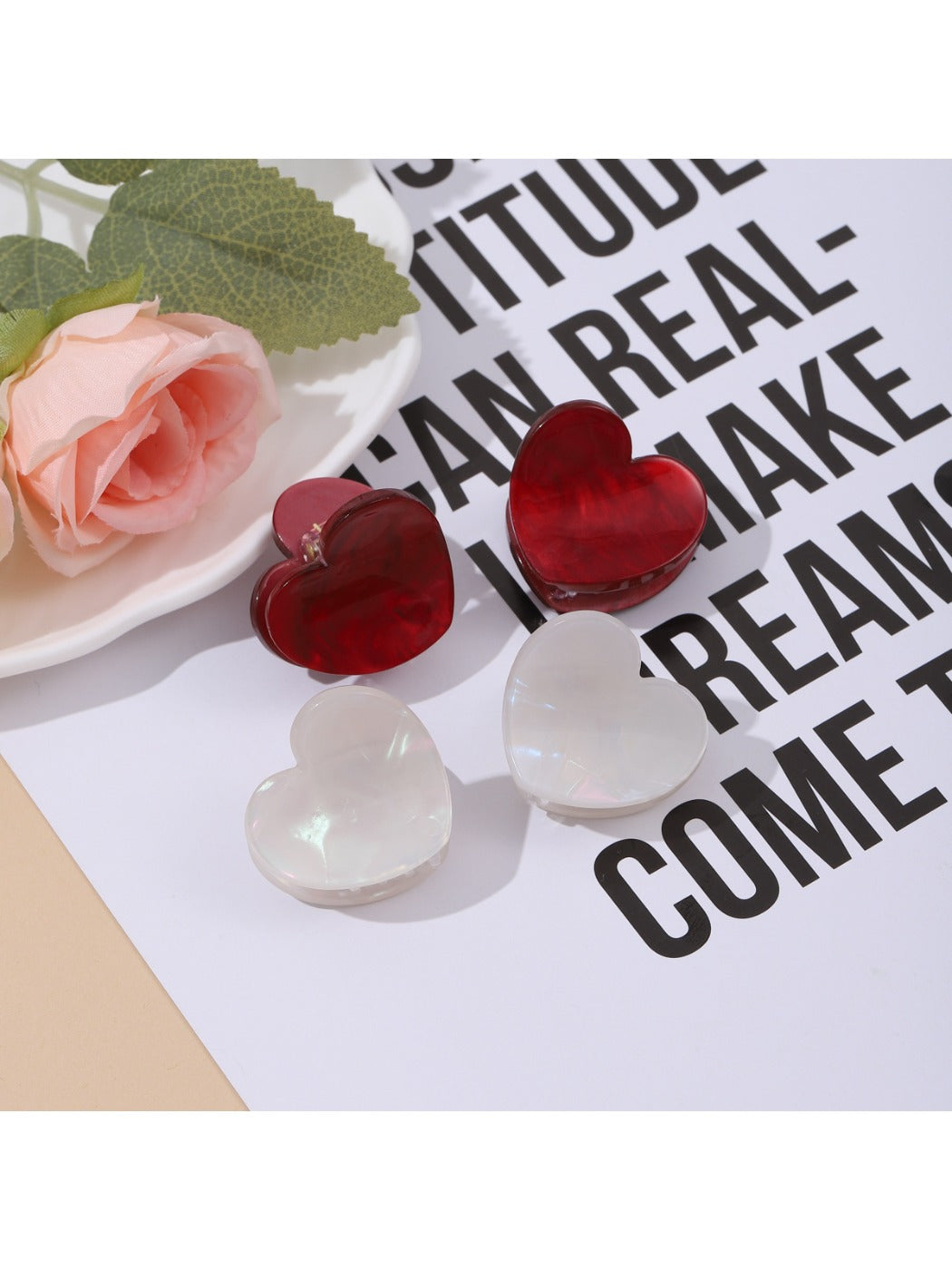 Beau - Valentine's Day Small Heart Shaped Hair Clip