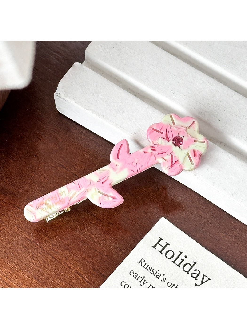 Beau - Acetic Acid Flower-shaped Hairpin