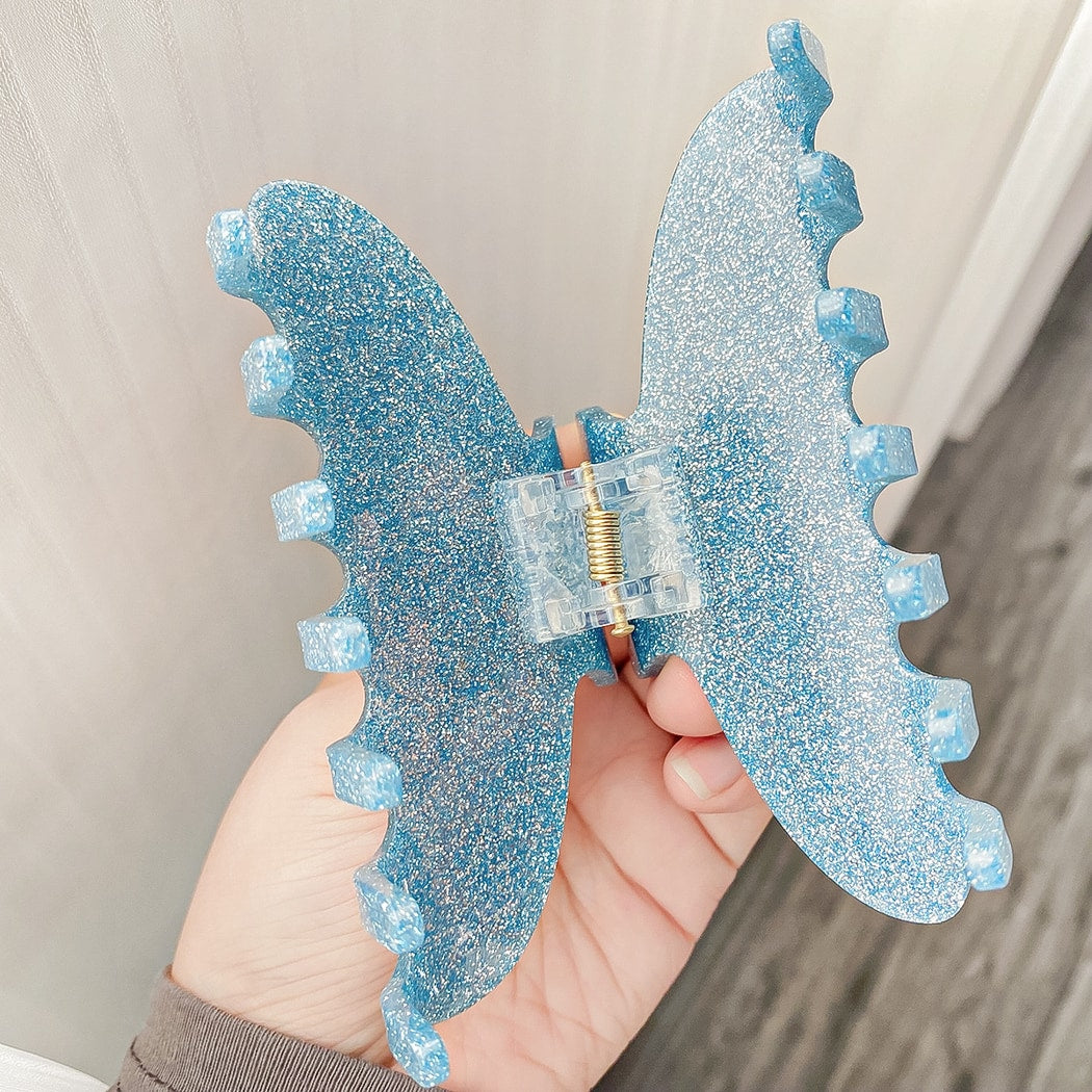 Beau - Geometric Glitter Finish Claw Clip