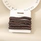 Gifty - Solid Color Crinkle Hair Tie Set