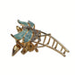 Beau dragonfly hair clip displayed on a white background highlighting its metallic finish