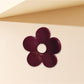 Beau - Chic Glossy Flower Shape Plastic Claw Clip