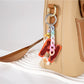 Keypus - Acrylic Letter Star Bead Chain Detail Keychain