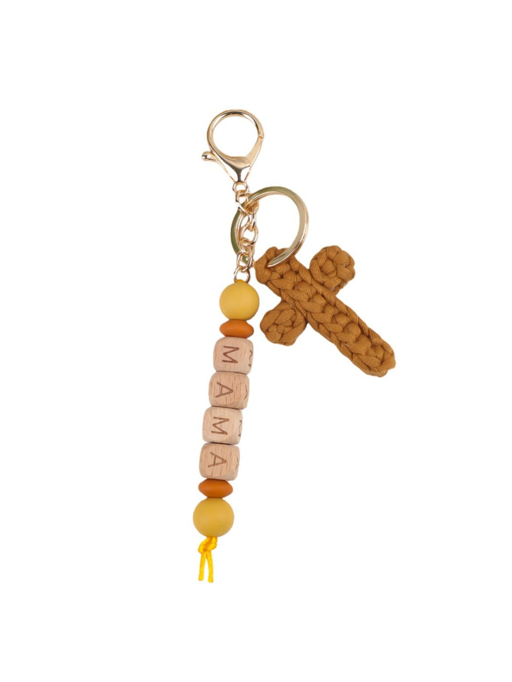 Keypus - Cross Shaped Letter Pattern Keychain