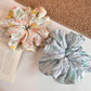Gifty - Pleated Floral Print Polyester Scrunchie