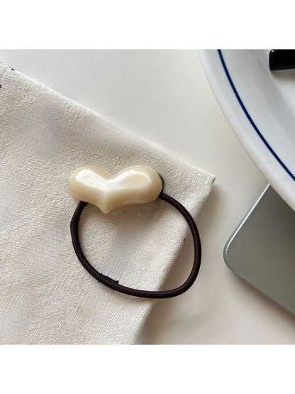 Gifty - Trendy Heart Shaped Acetate Hair Tie
