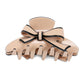 Beau - Acetate Fiber Bow Edge Trim Claw Clip