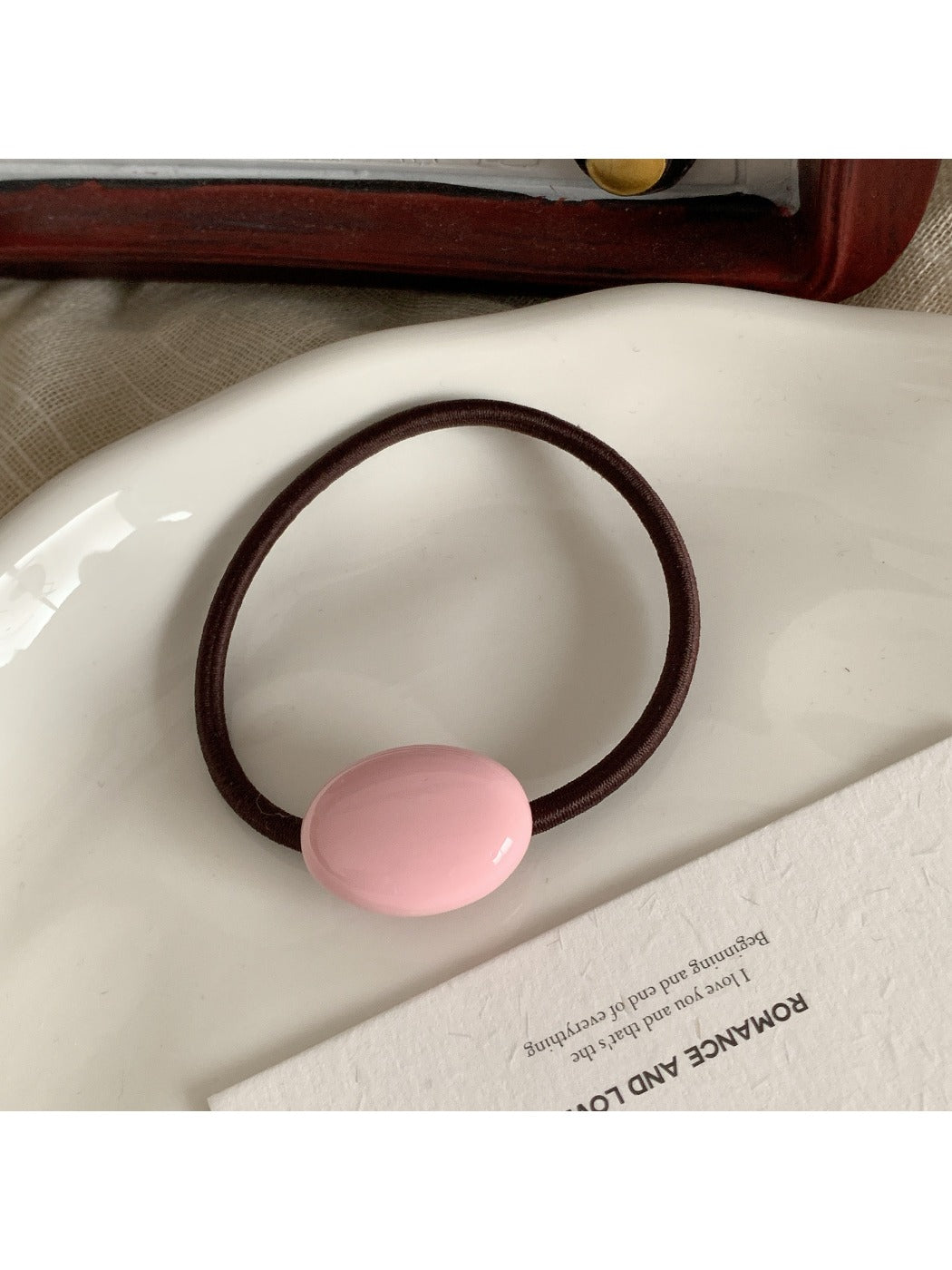 Gifty - Solid Color Oval Hair Tie