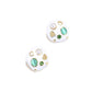 Earedge - Geometric Hollow Alloy Disc Earrings