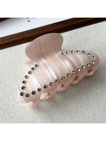Beau - Glossy Geometric Acetate Fiber Hair Claw Clip