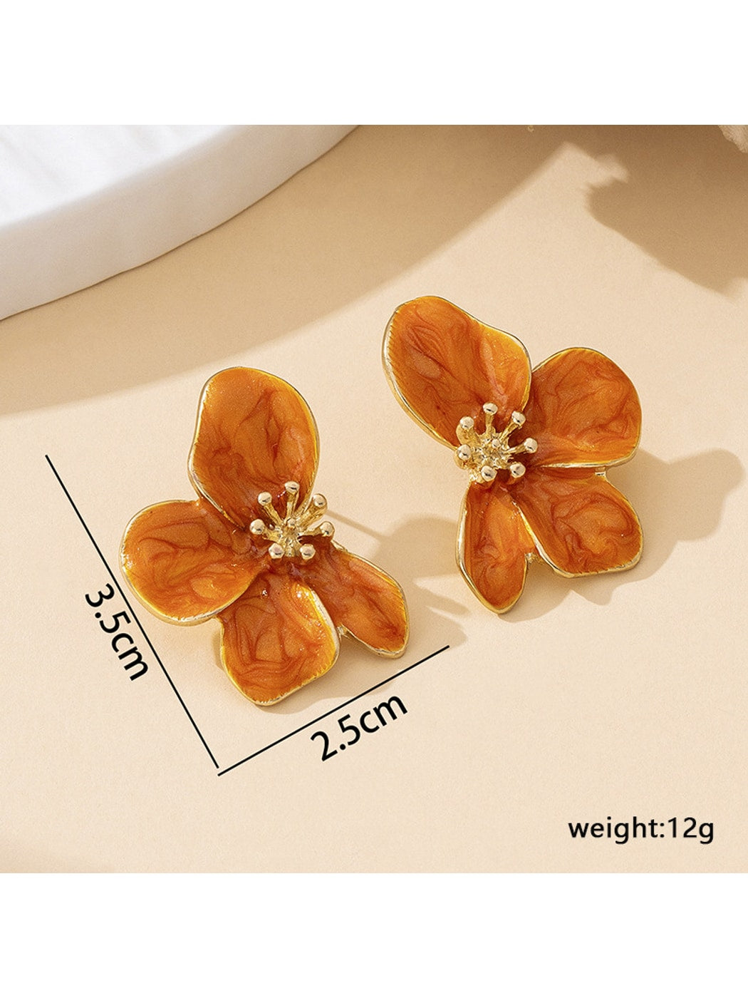 Earedge - Sweet Floral Petal Design Stud Earrings