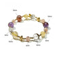 Lovra - Crystal Beaded Geometric Round Bracelet