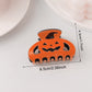 Beau - Glossy Halloween Pumpkin Claw Clip
