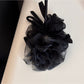 Gifty - Floral Ruffled Mesh Bow Scrunchie