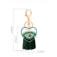 Keypus - Halloween Funny Blue Eye Tassel Keychain