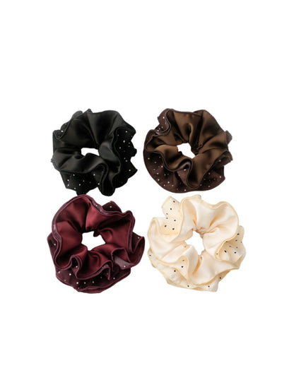 Gifty - Polka Dot Heart Double Layer Scrunchie