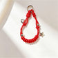 Keypus - Star Detail Woven Phone Strap Alloy Keychain