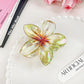 Beau - Iridescent Flower Design Claw Clip