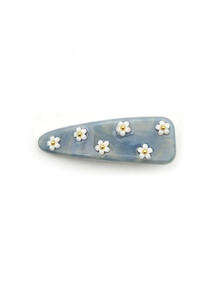 Beau - Floral Acetate Triangular Side Hair Clip