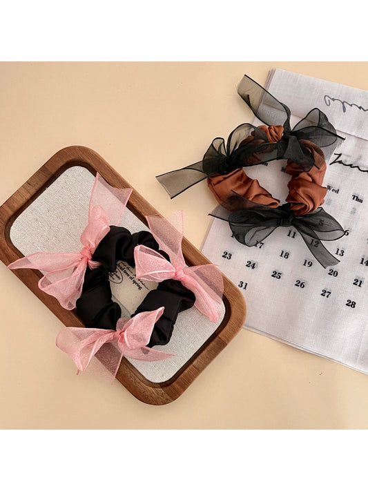 Gifty - Elegant Satin Bow Hair Tie Accessory