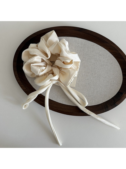 Gifty - Satin Bow Ribbon Oversized Scrunchie