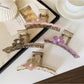 Beau - Sweet Floral Wave Shape Hair Styling Claw Clip