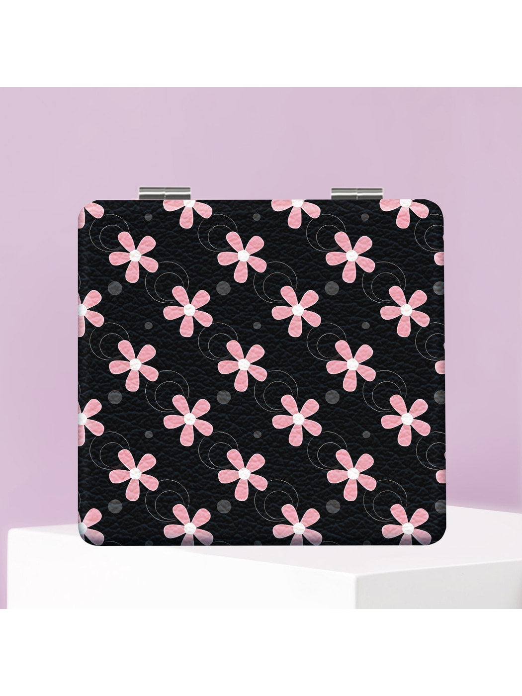 Mirroray - Floral Pattern Foldable Makeup Mirror