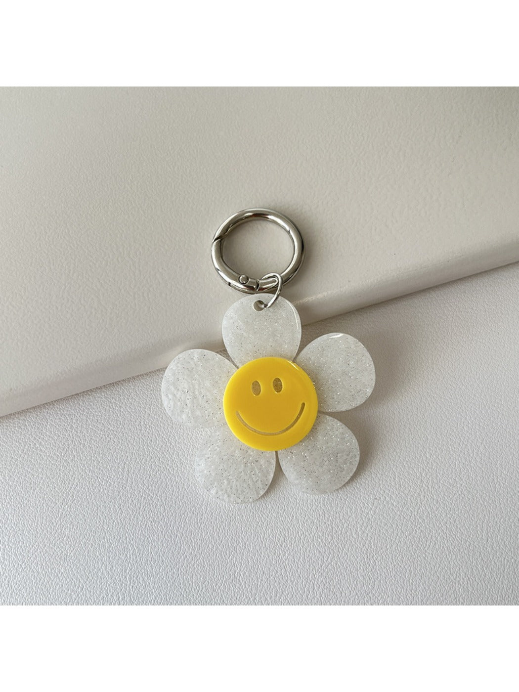 Keypus - Smiley Flower Keychain Charm