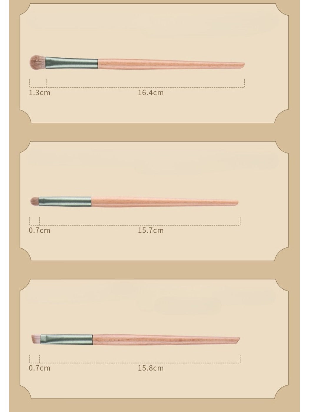 Smoosh - 10 Piece Green Makeup Brush Set