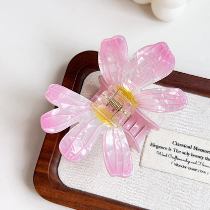 Beau - Sweet Floral Butterfly PVC Claw Hair Clip