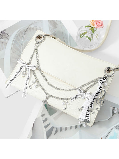 Keypus - Bow Cross Chain Decorative Alloy Bag Charm