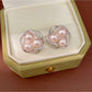 Earedge - Round Openwork Floral Stud Earrings