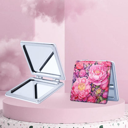 Mirroray - Portable Flower Pattern Folding Glass Mirror