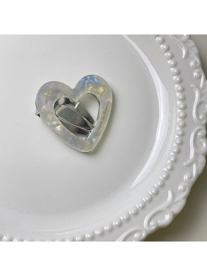 Beau - Stylish Heart Shaped Openwork Hair Clip