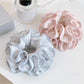 Gifty - Floral Ruffle Trim Polyester Ponytail Scrunchie