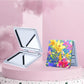 Mirroray - Floral Print Portable Tabletop Folding Mirror