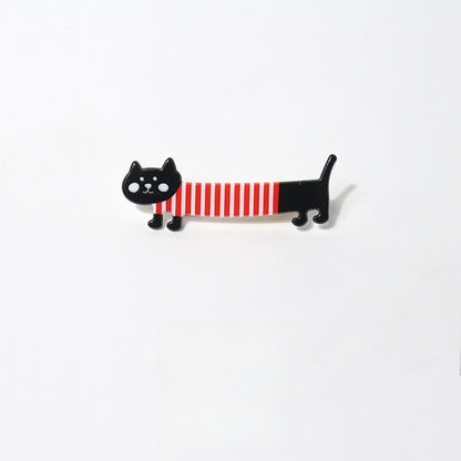 Beau - Cartoon Cat Pattern Acrylic Side Hair Clip