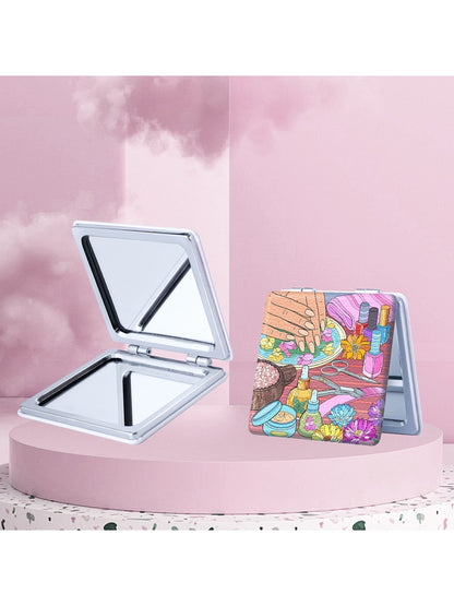 Mirroray - Cartoon Print Folding Makeup Mirror